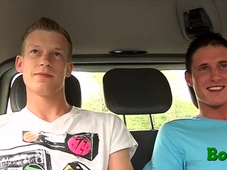10-pounder loving gays play games getting excited by car sex