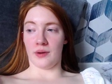 Amateur redhead shaves and masturbates