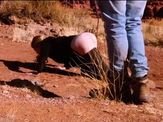 Cock sucking bound submissive revels in ass