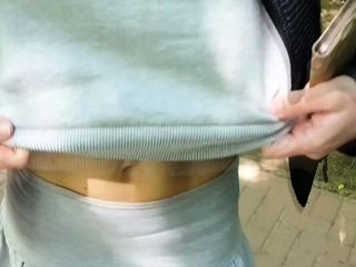 Blonde Blowjob Outdoor