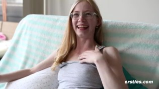 Redhead Amateur Fingering Her Hairy Pussy