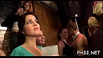 A lot of gangbang on dance floor blow jobs from blondes wild fuck