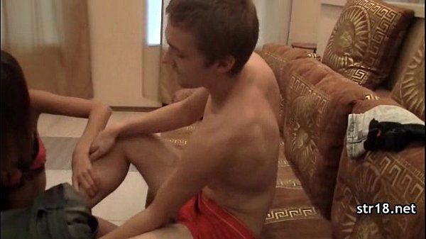 Fat rod enters teen twat