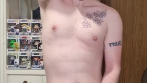Country boy cumming in his room
