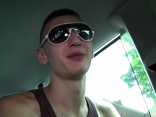 Nude homo boyz spend their time fucking crazily in a car