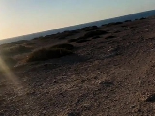 Private couple pissing and fucking outdoors on vacation