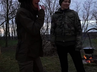 Pale and chubby brunette MILF sucks and tit fucks a big cock